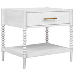 Bales Side Table - Gold / White