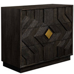 Faulkner Chest - Brushed Gold / Black