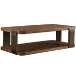 Vance Coffee Table - Dark Bronze / Woodtone