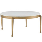 Tylan Coffee Table - Brass / White
