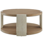 Maulet Coffee Table - Off White / Natural