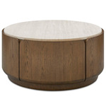 Tindall Coffee Table - Oak / Travertine