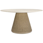 Cardoso Indoor / Outdoor Dining Table - Wheat / White
