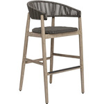 Dermott Outdoor Bar Stool - Natural / Java