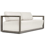 Remsen Outdoor Sofa - White / Weathered Grey