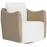 Sunset Outdoor Swivel Lounge Chair - Oatmeal / Oyster White