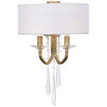 Barcelona Wall Sconce with Shade - Brass / Crystal