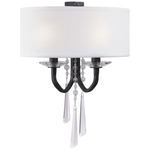 Barcelona Wall Sconce with Shade - Onyx / Crystal