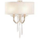 Barcelona Wall Sconce with Shade - Transcend Silver / Crystal