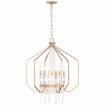 Barcelona Pendant - Brass / Crystal