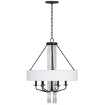 Barcelona Pendant w/Shade - Onyx / Clear