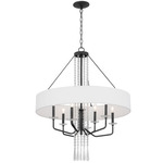 Barcelona Pendant w/Shade - Onyx / Clear