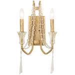 Barcelona Wall Sconce - Brass / Crystal