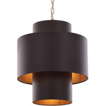 Cannery Tall Pendant - Dark Bronze