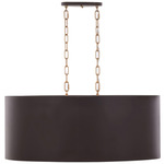 Cannery Oval Pendant - Dark Bronze