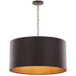Cannery Drum Pendant - Dark Bronze