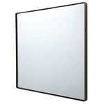 Kye Rounded Rectangular Mirror - Bronze / Mirror