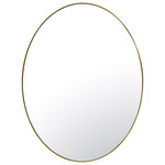 Tablet Oval Wall Mirror - Gold / Mirror