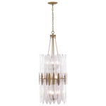Aurora Cylinder Pendant - Havana Gold / Clear