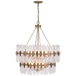 Aurora Tiered Pendant - Havana Gold / Clear