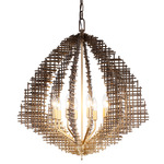 Construct Pendant - Dark Bronze / French Gold