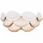 High Tide Bathroom Vanity Light - French Gold / White