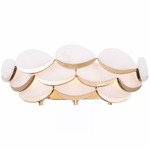 High Tide Bathroom Vanity Light - French Gold / White