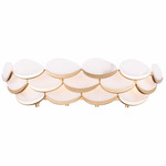 High Tide Bathroom Vanity Light - French Gold / White