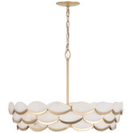 High Tide Pendant - French Gold / White