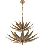 Zanara Tiered Pendant - Brass / Gold