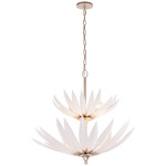 Zanara Tiered Pendant - Gold Dust / White