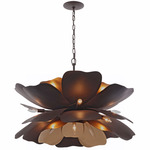 Botanic Panic Pendant - Dark Bronze / French Gold
