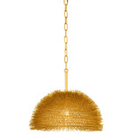 Urchin Dome Pendant - Gold