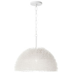 Urchin Dome Pendant - White
