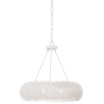 Urchin Ring Pendant - White