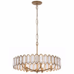 Drama Club Pendant - Brass / Clear