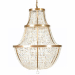 Crystal Baller Pendant - Antique Bronze / Clear