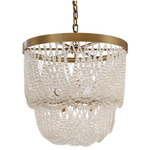 Solaire Pendant - Antique Bronze / Clear