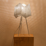 Crystal Table Lamp - Stainless Steel