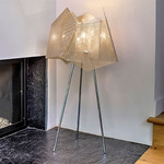 Crystal Table Lamp - Stainless Steel