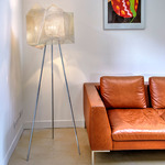 Crystal Floor Lamp - Stainless Steel