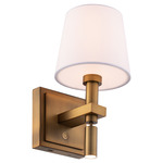 Chloe Reading Light - Aged Brass / White
