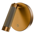 Erle Color-Select Reading Light - Aged Brass