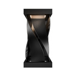 Brocade Outdoor Wall Light - Black / Frosted