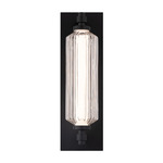 Portos Color-Select Indoor / Outdoor Wall Sconce - Black / Clear