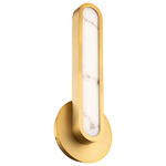 Serena Wall Sconce - Aged Brass / Alabaster