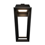 Levee Outdoor Wall Light - Black / Frosted