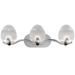 Tressa Color-Select Bathroom Vanity Light - Brushed Nickel / Opaline