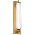 Portos Color-Select Wall Sconce - Aged Brass / Clear