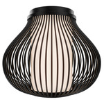 Poppin Color-Select Outdoor Ceiling Light - Black / Frosted